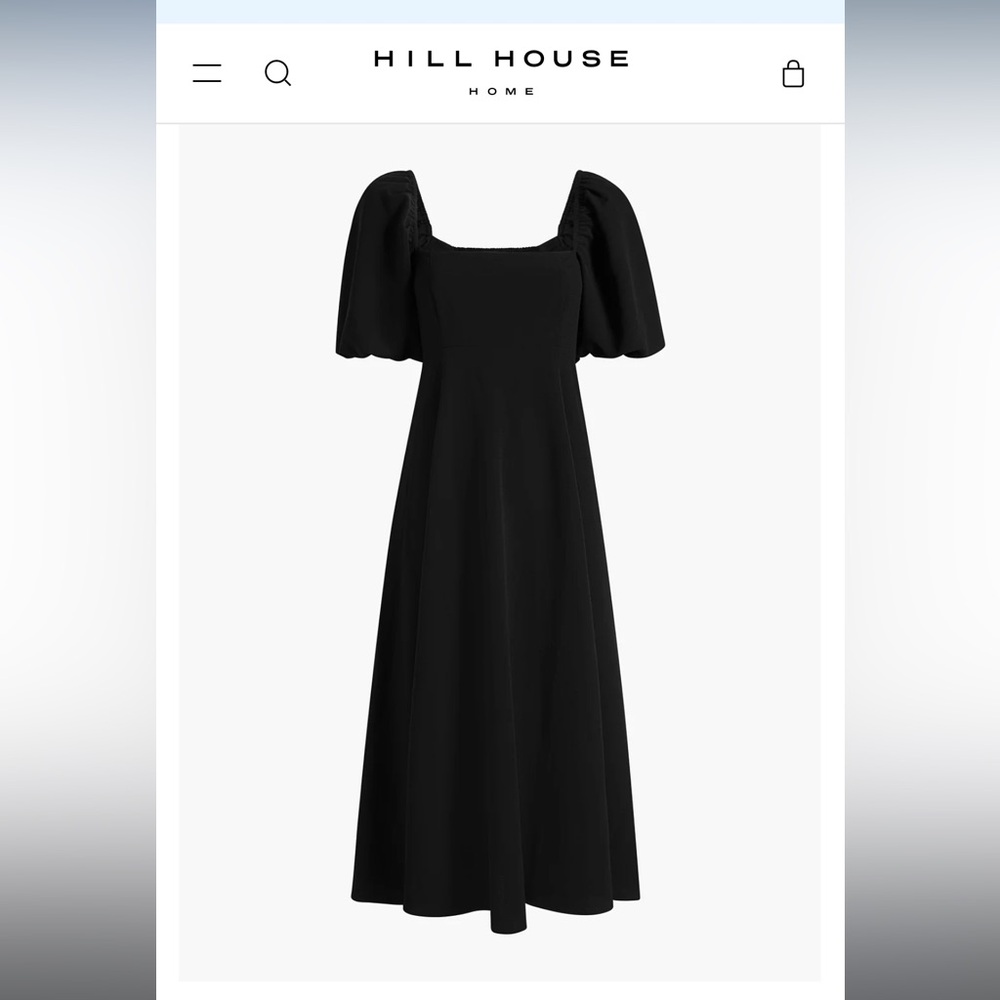Hill House Matilda Dress Black Crepe